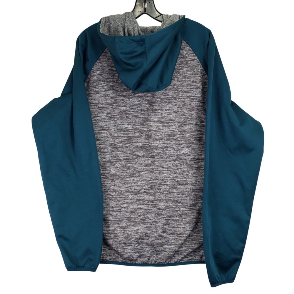 Philadelphia Eagles NFL Full Zip Hoodie Mens XL Teal Grey NFL Football Sport - Picture 7 of 11